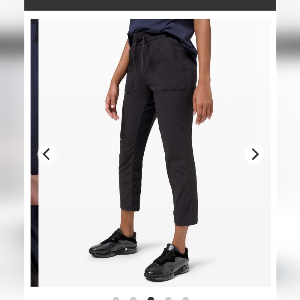 Lululemon Beyond the Studio Pant Slim Black Swift Size 8